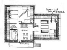 Grundriss der Ferienwohnung